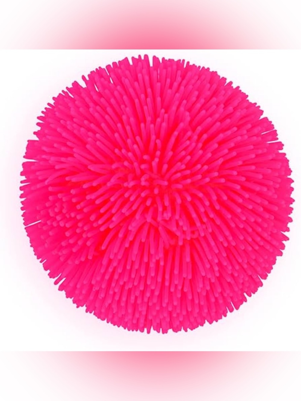 Bright Hot Pink squeeze Puffer Ball